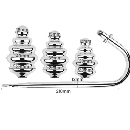 GreatBenefit Ribbed Set Anal 8826 Hook Screw-in 0817